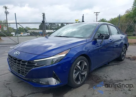 2021 Hyundai Elantra Limited from USA, damaged, VIN 5NPLP4AG7MH020587